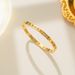 About Roman font titanium steel bracelet, Japan and South Korea creative jewelry, open hand ornament, electroplated real gold bracelet_ipsvogv.com
