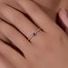 Women's Jewelry S925 Sterling Silver Amethyst Zircon Ring Simple Light Luxury Fashion Index Finger Stacking Ins All Match Pinky Ring_ipsvogv.com