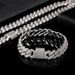 Men's Jewelry Copper Zirconium Hip Hop Necklace Jewelry Trendy Brand 14mm Diamond Shaped Cuban Necklace For Men And Women_ipsvogv.com