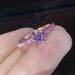 Sanjie's New Ins Simple Silver Plated Simulated Zircon Ring For Booking Wedding Rings_ipsvogv.com