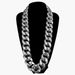 Hip Hop CCB Exaggerated Large Chain Plastic Simulation Gold Necklace Personalized Performance Props_ipsvogv.com