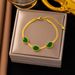 2023 New Necklace Women's Versatile Colorless Green Diamond Alien Style Emerald Set_ipsvogv.com