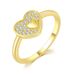 Popular zircon micro inlaid love ring for women, sweet and versatile, simple heart shaped ring_ipsvogv.com