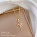 【 】 Galaxy Star Light Luxury Charm Gorgeous Full Diamond Necklace Women's Versatile Clavicle Chain Titanium Steel_ipsvogv.com