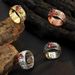 Tai Yin Wealth Attraction Pixiu Six Character Mantra Garnet Personality Auspicious And Atmospheric Vintage Creative Ring_ipsvogv.com