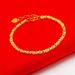 Live Broadcast Four Leaf Wedding Vintage Plated Vieamese Sand Gold Phoenix Eye Lucky Grass Bracelet_ipsvogv.com
