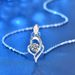 S925 Sterling Silver Angel Wing Clavicle Necklace Female Niche Moissanite Love Pendant Jewelry Couple Engraving_ipsvogv.com