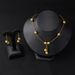 Xiyin Two-piece Fashionable Charm Ball Set Gold Beads Dubai Necklace Women's Earrings_ipsvogv.com