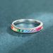 Cao Shi's Classic Simple Colorful Zircon Ring For Women, Fashionable And Popular, Personalized Ring, Minimalist Design_ipsvogv.com