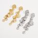 E13119 Light Luxury Style Metal Fashion ZA Personalized Long Round Pendant Earrings_ipsvogv.com