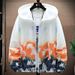 New ultra-thin breathable ice silk summer men's sun protection pattern gradient windbreaker cardigan jacket_ipsvogv.com