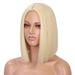 hot selling Straight Short Bob Human for Black Lace Brazilian Wigs Remy Hair Middle Part Side For Brown Women_ipsvogv.com