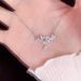 【 4118 People's Collection 】 S Sterling Silver Butterfly Zircon Necklace Versatile, Light Luxury, Niche Design, High-end_ipsvogv.com