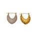 Fashionable Niche INS Retro Oval Zircon Hollow Shoulder Bag Earrings_ipsvogv.com