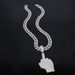 Unisex New Finger Inlaid Diamond Alloy Pendant Men's Band Punk Rap Hip Hop Cuban Necklace_ipsvogv.com