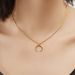 Sterling silver gold-plated simple personality necklace female clavicle chain Fashion_ipsvogv.com