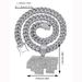 Full Diamond Letter 4PF Pendant Fashion Versatile Alloy Rhinestone Hip-Hop Jewelry_ipsvogv.com