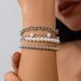 Sweet And Cool Pearl Bead Stacked Set With Ins Style Multi Layer Chain Bracelet Jewelry_ipsvogv.com