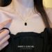 【 Full Body Titanium Steel 】 Geometric Square, Personalized, Minimalist, Genuine Gold Necklace In The Furnace, Female_ipsvogv.com
