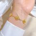 【 Full body titanium steel 】 Personality flower pressure grinding temperament lucky extremely simple chain bracelet_ipsvogv.com