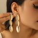 Long Geometric Tassel Gold Versatile Elegant Light Luxury Simple And Stylish 2024 New Drop Earrings_ipsvogv.com