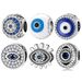Women's Jewelry Bracelet Diy Blue Zircon Hollow Beads Turkish Eye S925 Sterling Silver Beads Evil Eye Silver Accessories_ipsvogv.com