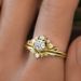 Sanjie's New Tem Floral Ring Gold-plated Zircon Branch Crown, Paired With Ins Jewelry For Women_ipsvogv.com
