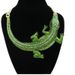 Halloween with celebrity crocodile shaped diamond studded women's collarbone chain necklace and collar_ipsvogv.com