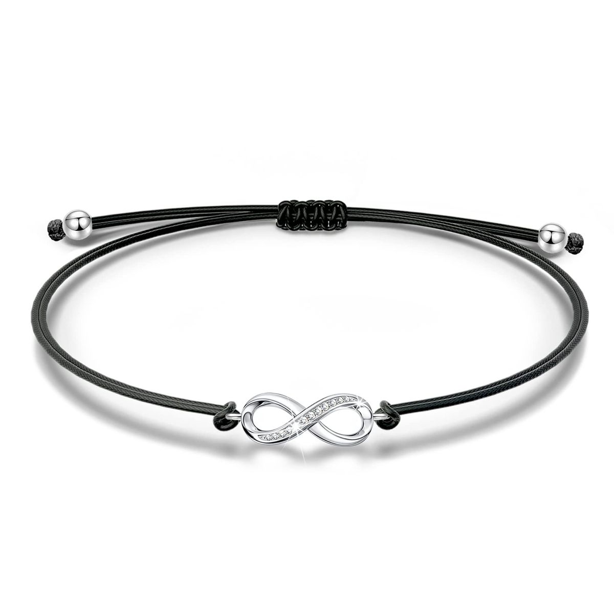 Women's Lucky Bracelet Holiday Gift Friendship Alloy Bracelet Hand Woven Steel Color Diamond Angel Pendant Bracelet_ipsvogv.com