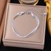 2025 New Japanese And Korean Niche Bracelet, Women's High-end Light Luxury Titanium Steel Bracelet_ipsvogv.com