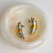Spot Factory INS Fashionable Niche INS Retro Cicada Pupa Mixed Color Design Moon Earrings_ipsvogv.com