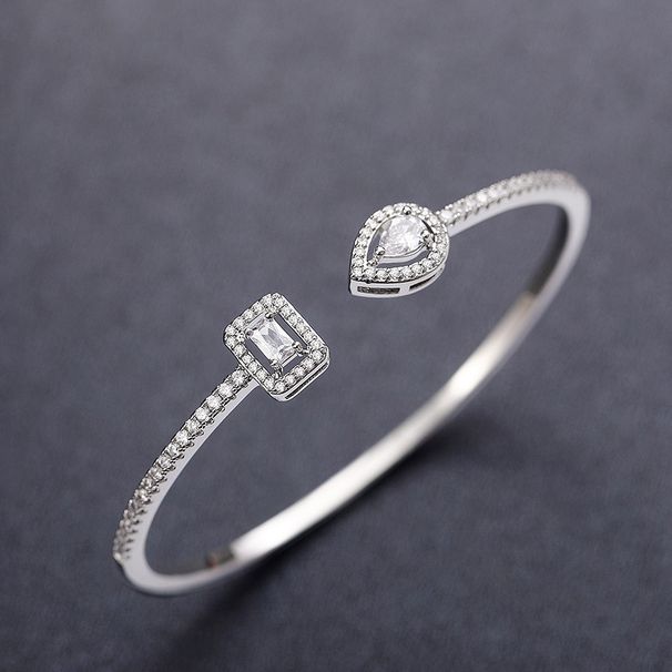 Cao Shi's Opening Trend INS Brass Zircon Bracelet Temperament Korean Edition Simple Banquet Handicraft Gift_ipsvogv.com