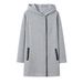 Women's Clothing fashion side zipper plus velvet coat hooded jacket sweatshirt women_ipsvogv.com