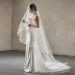Hair Jewelry V97 Elegant Veil Drop Bridal Veils 2 Tiers With Blusher Ribbon Edge Soft Tulle Cover Face Wedding_ipsvogv.com