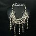 Ruoxi Medieval Vintage Fragrant Bow, Glass Pearl, Western High Grade French Antique Exaggerated Necklace_ipsvogv.com