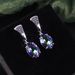 Noble Retro Crystal Earrings S925 Sterling Silver Inlaid With Colored Crystals 9 Carat Earrings For Women Popular_ipsvogv.com