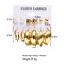 European and American cross-border personalized moon punk gold earrings creative metal element geometric gold earrings suit 6-piece set_ipsvogv.com