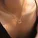 Color preserving copper plated K real gold zircon love clavicle chain high end animal design necklace_ipsvogv.com