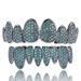 Hot Selling Full Zircon Eight Tooth Inlaid Zircon Braces Hip Hop Irregular Personality Gold Braces_ipsvogv.com