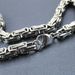 Heavy Men's 10mm Width Stainless Steel Original Color Solid Chain Necklace_ipsvogv.com