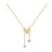 【 Full Body Titanium Steel 】 Threaded Butterfly Tassel Furnace Genuine Gold Necklace For Women Instagram, Internet_ipsvogv.com