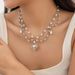 Sweet Design Of Jewelry, Water Droplet Pearl Necklace, Heart-shaped Pendant, Versatile Necklace_ipsvogv.com