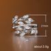 Cao Shi Entwined Leaves Ring, Female Creative Personality, Flower Leaves, Vine, Octagonal Flower, Zircon Ring_ipsvogv.com