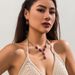 Jewelry Ethnic Style Turquoise Set, Fashionable Punk Metal Chain, Collarbone Necklace Accessory_ipsvogv.com