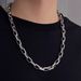 Titanium Steel Trapezoidal Necklace, Men's Non Fading, Niche, Versatile, Minimalist Style, High-end Accessories, Women's_ipsvogv.com