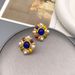 New Vintage colored glazed enamel pearl earrings with a fashionable and high-end feel_ipsvogv.com