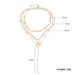 Multi Layered Irregular Necklace, Shaped Baroque Pearl Necklace Jewelry With A Sense Of Luxury_ipsvogv.com
