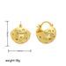 Women’s Jewelry Set Fashion Exquisite Retro Irregular Geometric Zircon Earrings For Women Niche Personality Copper Plated Real Gold Earrings_ipsvogv.com