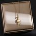 Net-red Lily Necklace, Small and Luxury New Design, Pearl Zircon Pendant, Temperament, Titanium Steel Necklace, Female_ipsvogv.com