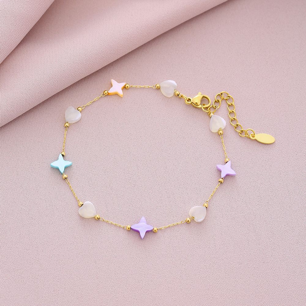 Hot-selling Summer Fashion All-match Men's and Women's Couple's Bracelet Seashell-shaped Titanium Steel Bracelet Accessories_ipsvogv.com